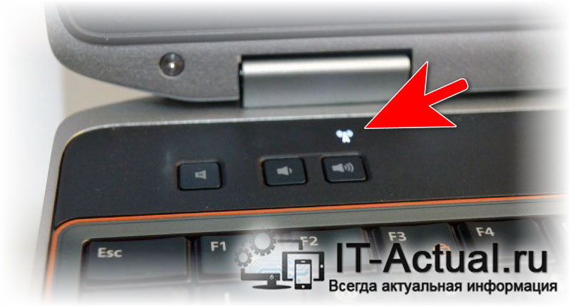 Индикатор на ноутбуке, отвечающий за отображение активности беспроводных интерфейсов